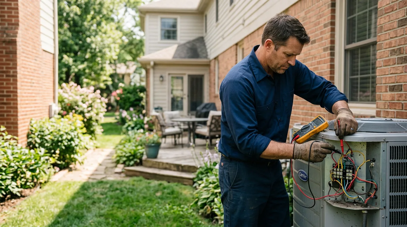 HVAC technician working near Hopatcong, NJ